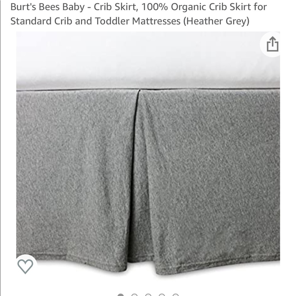 Burts Bees Crib Bedskirt